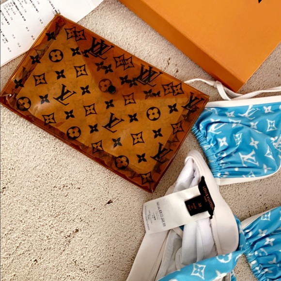 💯 Authentic Louis Vuitton Monogram PVC Clutch w/LV gift box - Picture 2 of 8